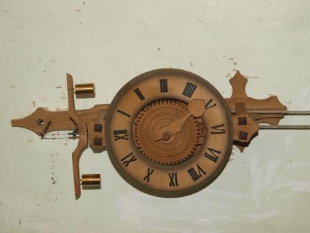 Wooden Clock with verge escapement